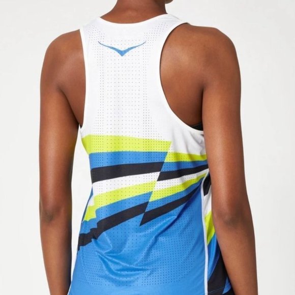 Womens HOKA One Elite Micro-Perforated Aggies Run Club Running Race Singlet NWT - Picture 2 of 8
